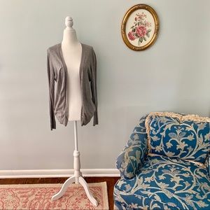 Ann Taylor V-neck Gray Cardigan
